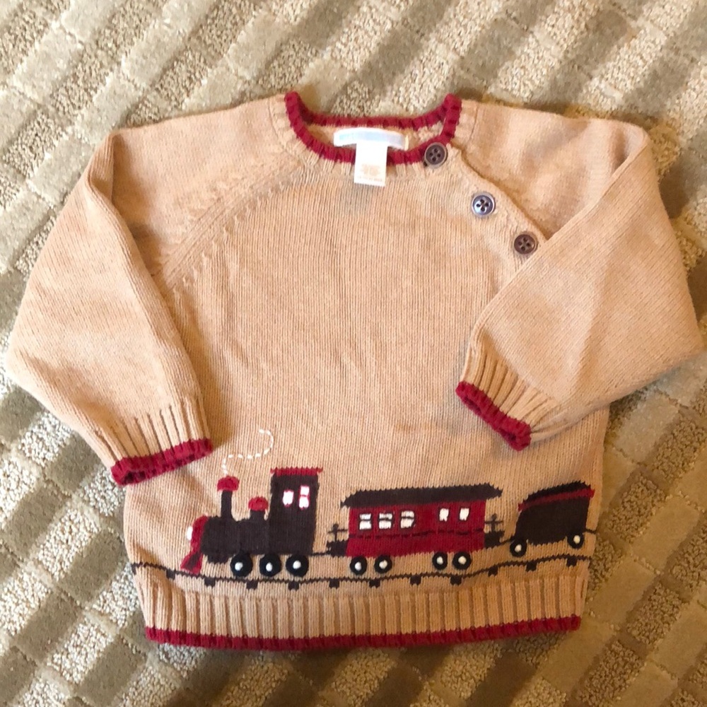 Janie and Jack boys Train Sweater